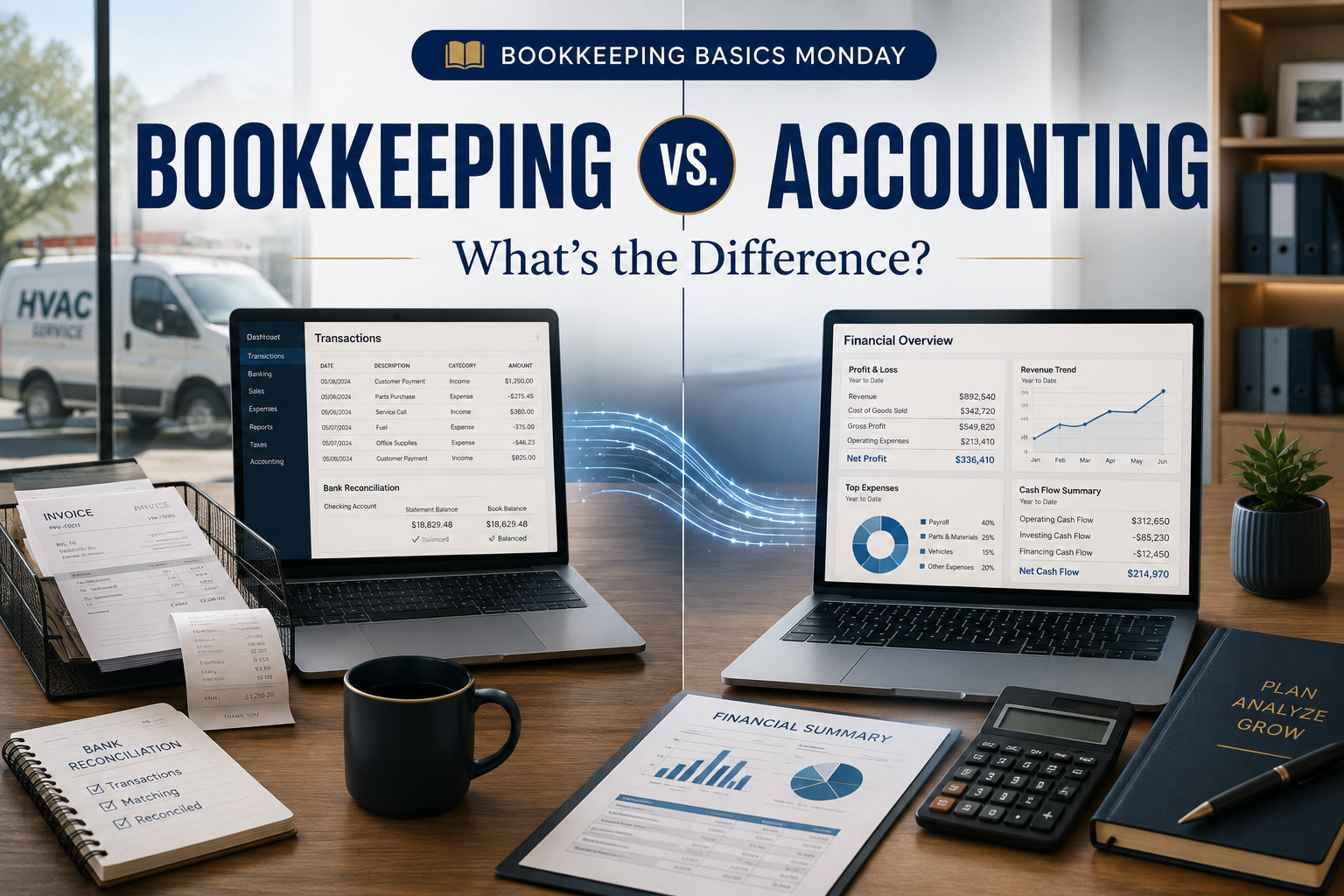 Bookkeeping vs. Accounting Explained