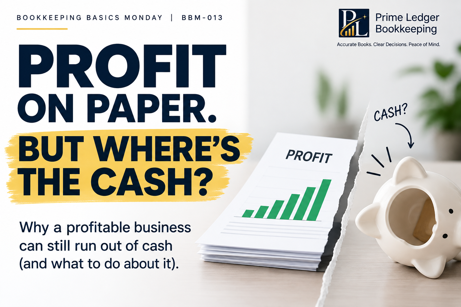 Cash Flow vs. Profit: Why Your Business Can Be Profitable and Still Run Out of Cash